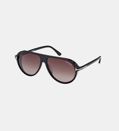 Thick Gradient Lens Pilot Sunglasses 60