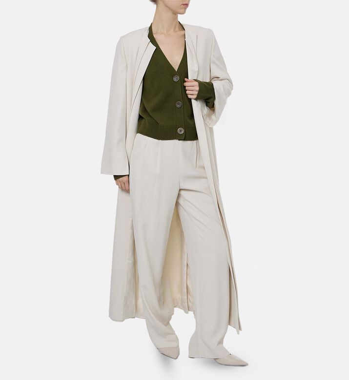 Bouguessa Myo Cropped Cardigan, Model View