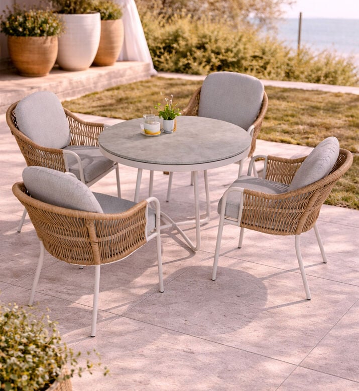 Home Deco and More Olivia Chair Table Dining Set, Packshot View