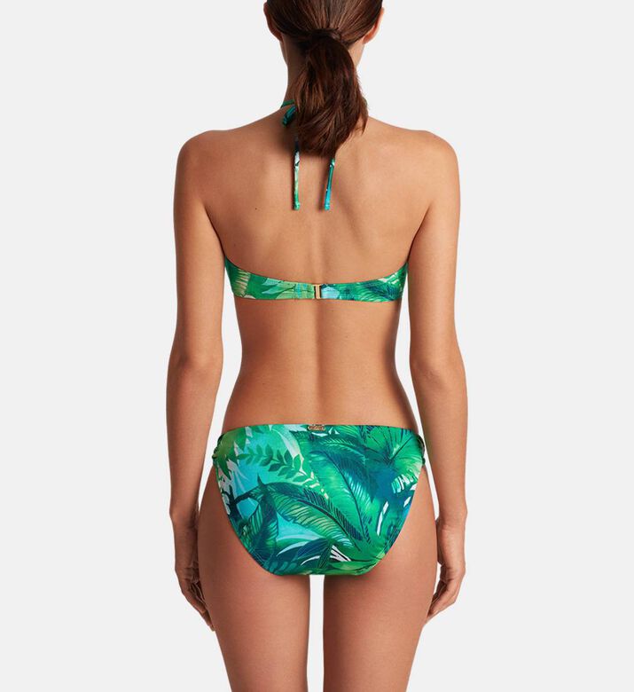 Tropical-print Side-twist Bikini Bottom