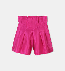 Silk High-waist Shorts