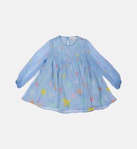 Silk Stars-print Midi Dress Silk Stars-print Midi Dress