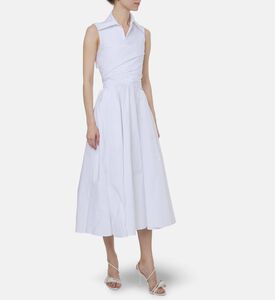 Patou Ruched Bodice Midi Dress, Model View