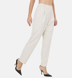 بنطلون مطوي عالي الخصر