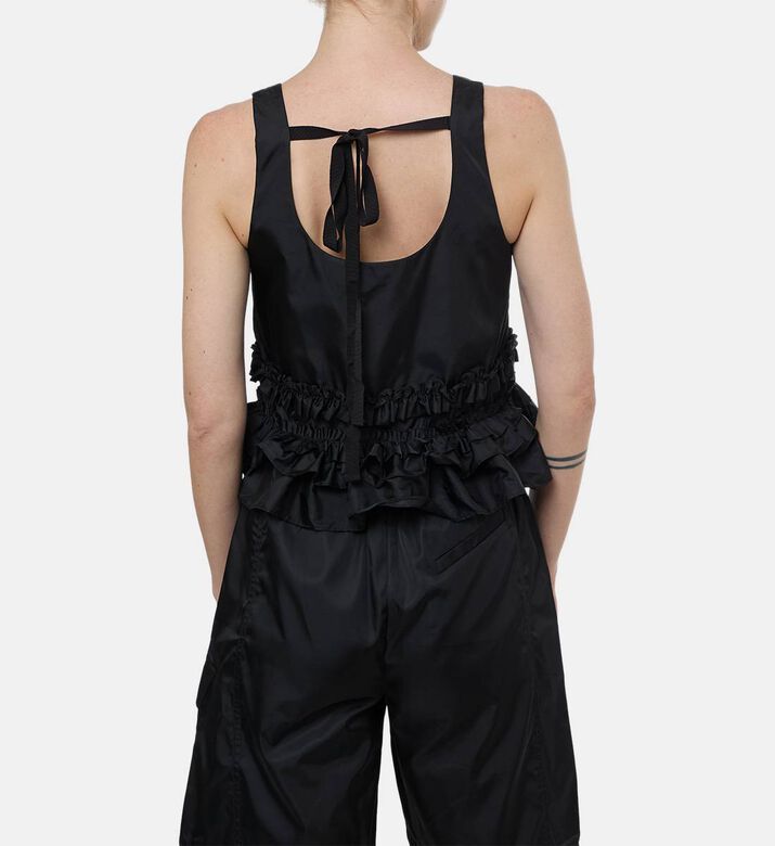 Ganni Open Back Regular-fit Top, Model View