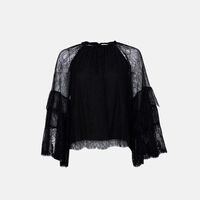 Delia Ruffle Tunic Blouse