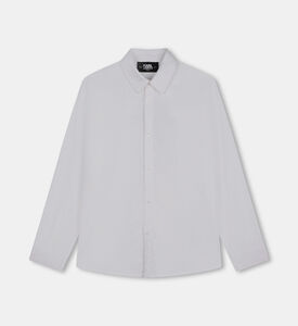 Kl Jacquard Cotton Poplin Shirt