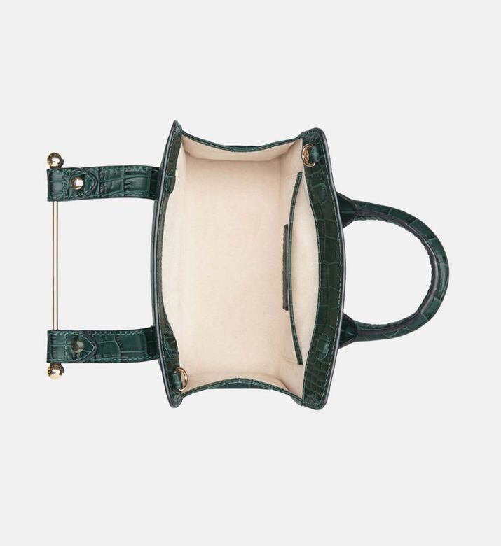 Nano Tote Croc Top Handle Bag