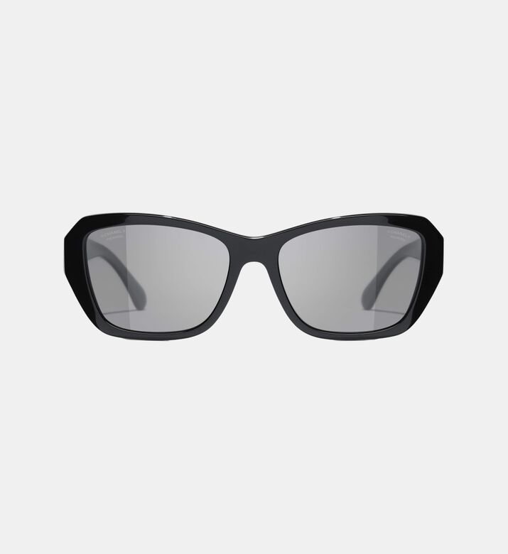Acetate Geometric-shape Sunglasses