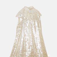 Cap Sleeves Sequined Dress