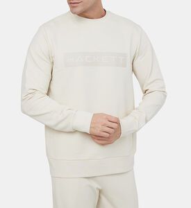 سترة بياقة مستديرة بطبعة شعار إسانشل