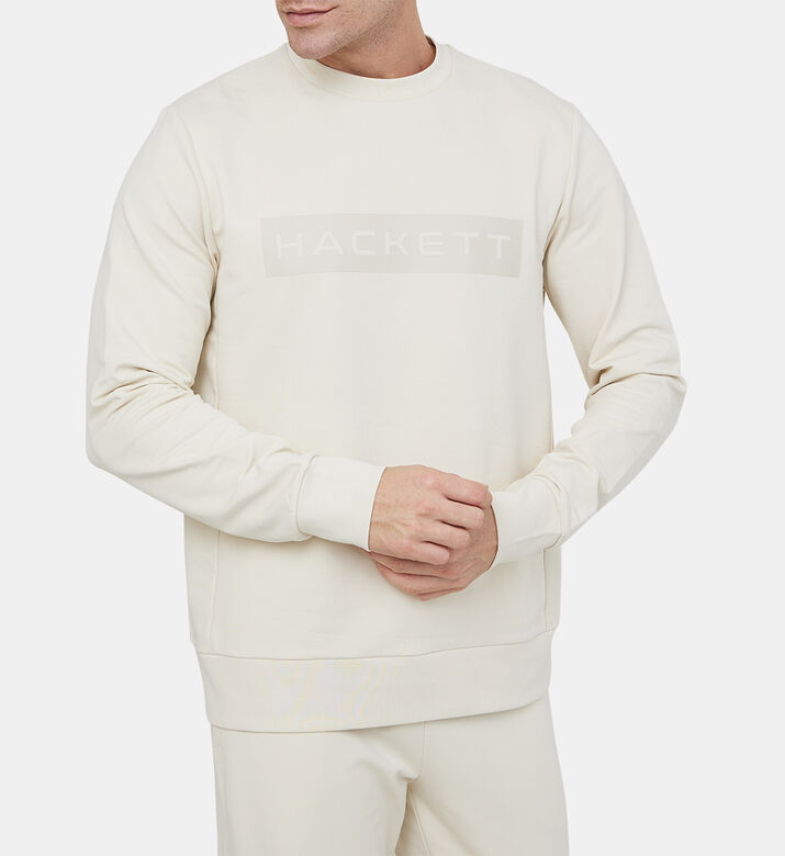 سترة بياقة مستديرة بطبعة شعار إسانشل