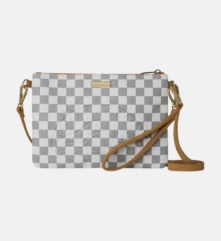 Sprayground Embossed Check Utility Pouch, Packshot View