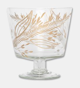 Home Deco and More Leaves Engraved Round Base Vase, Packshot View
