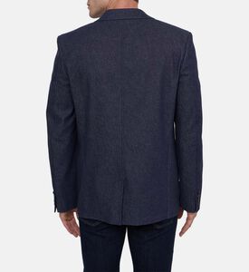 جاكيت بدلة بمظهر دنيم بصف أزرار واحد