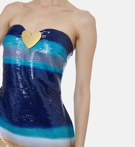 JW PEI Dress Olivia Metallic, Model View