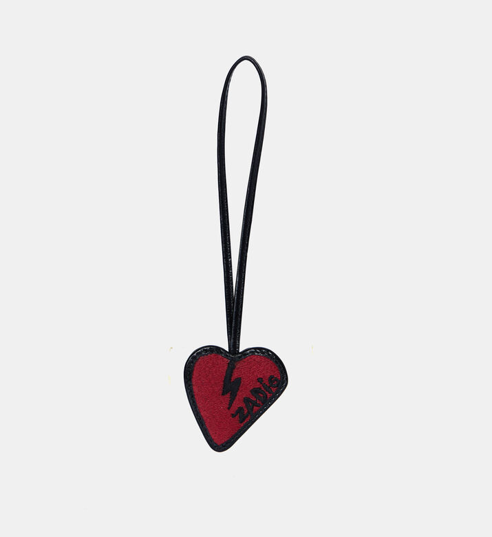 Flash Leather Heart Keyring