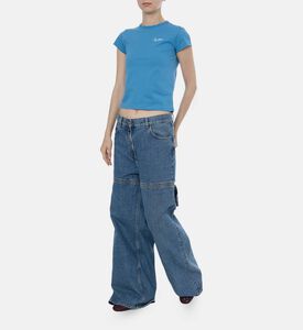 Embroidered Crewneck Short-sleeve T-shirt Embroidered Crewneck Short-sleeve T-shirt