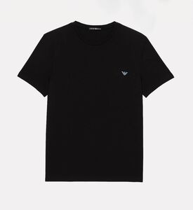 Emporio Armani Logo-print Short-sleeve T-shirt, Black, L, Packshot View