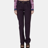 Buckle Straight-leg Trousers