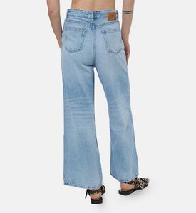 Ganni Casual Wide-leg Denim Pants, Model View