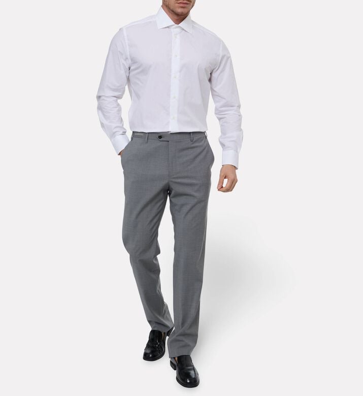 Corneliani Formal Spread-collar Cotton Shirt, Model View