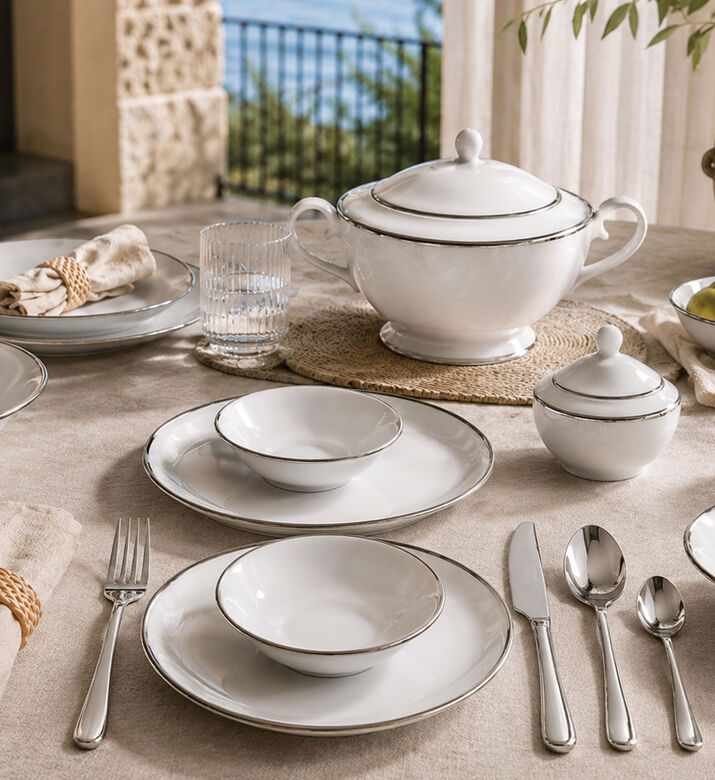 Home Deco and More Stainless Steel 18/0 24-piece Cutlery Set, Packshot View