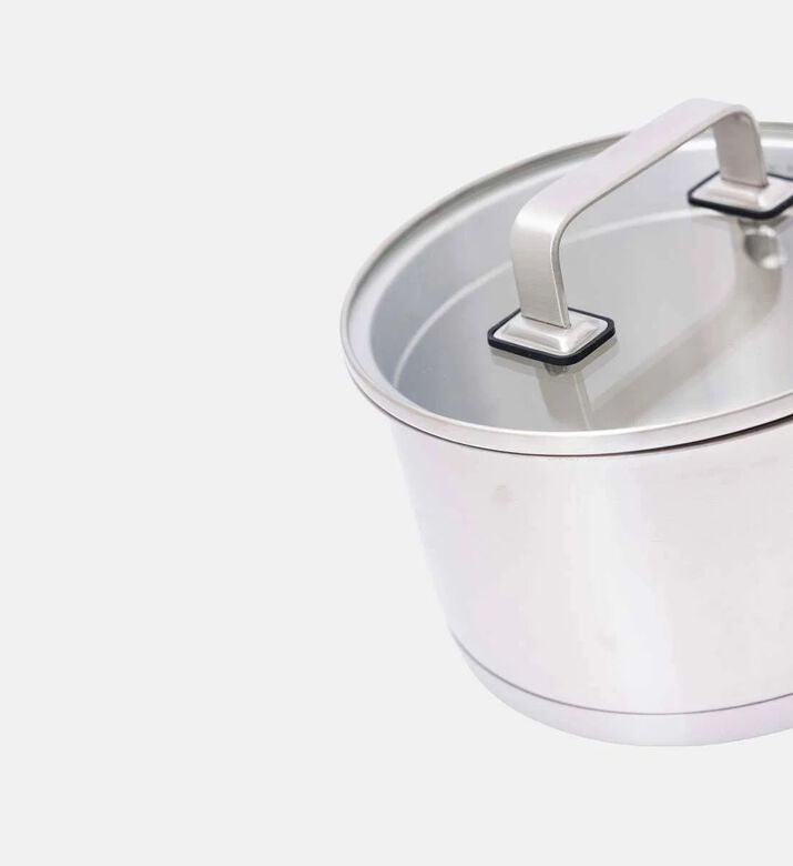 Home Deco and More Tempered Glass Lids 6-piece Cookware Set, Packshot View