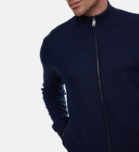 Hackett London Zip Fastening Long-sleeve Sweater, Model View