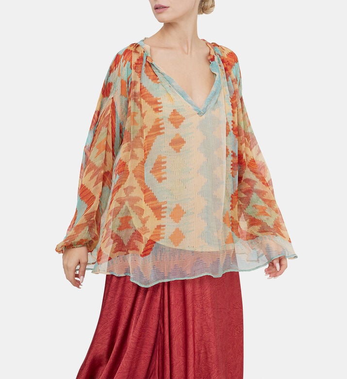 Tubane Chiffon Printed Blouse Tubane Chiffon Printed Blouse