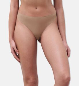 Chantelle Slip Thong, Beige, Model View