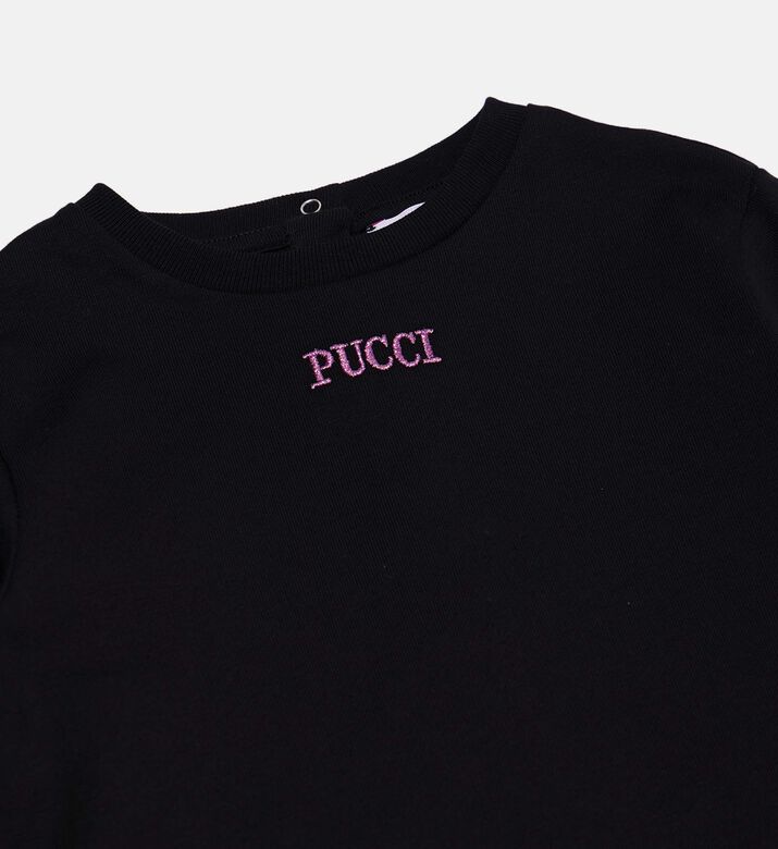 Emilio Pucci Jersey Ruffled Hem Kids Dress, Packshot View