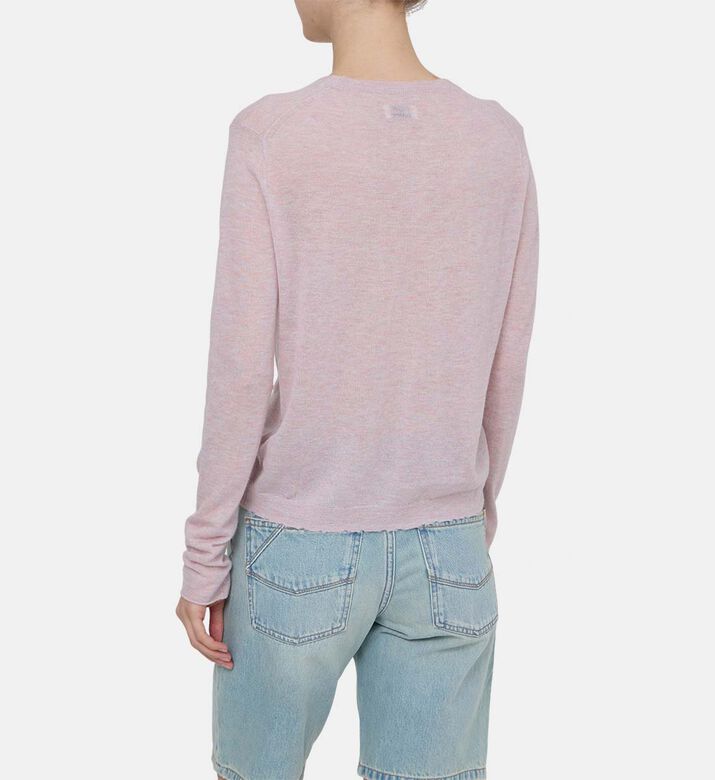 كارديغان مانيلا طويل الأكمام محبوك