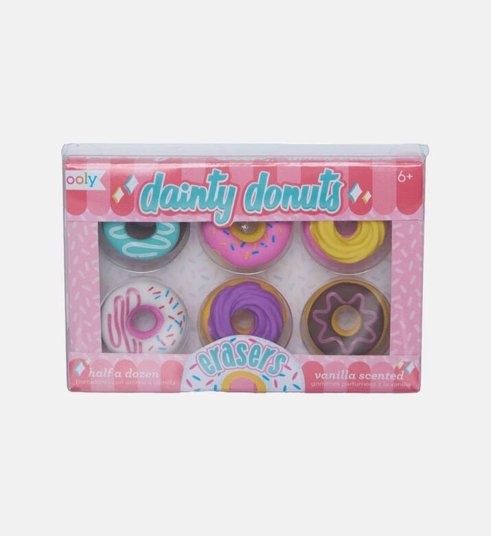 Dainty Donuts 6-piece Erasers Set