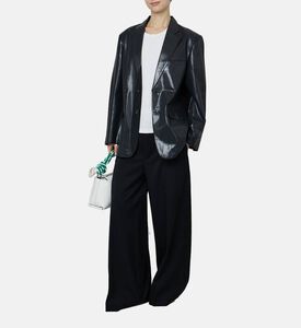 جاكيت فضفاض جلد