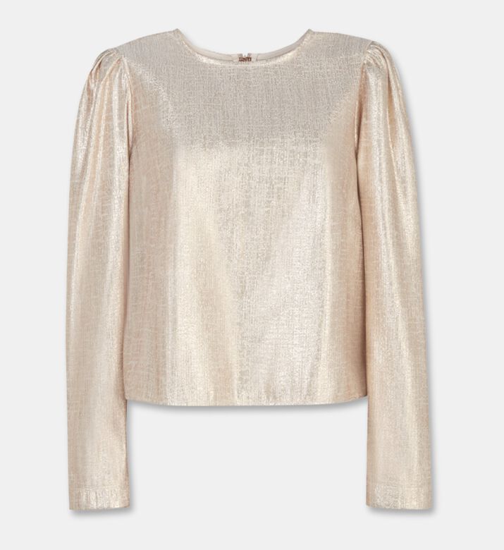 Poca and Poca Ruffled Long Sleeved Blouse, Packshot View