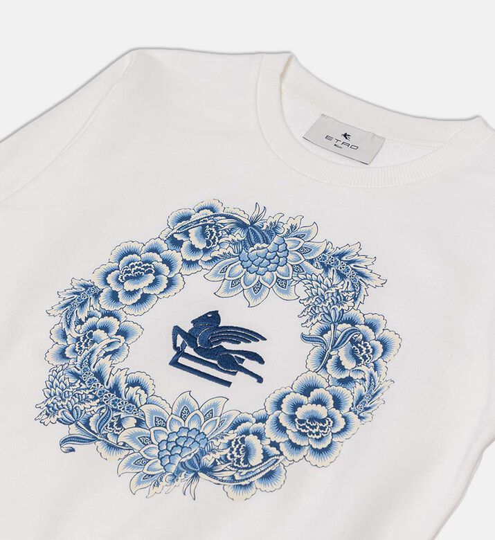 Cotton Floral-print Regular-fit T-shirt