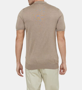 قميص بولو محبوك بأكمام قصيرة