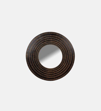 Round Natural Mirror 99 X 3.8 X 99 Cm