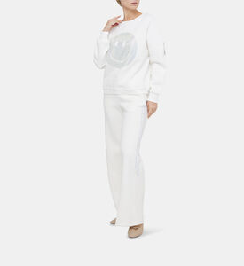 بنطال لوكس قطني رياضي بخصر مرن