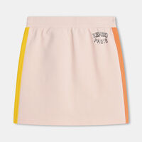 Contrasting Side Stripe Fleece Skirt