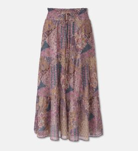 Ba and Sh Floral Patchwork Maxi Skirt, Packshot View