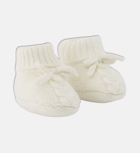 حذاء مفتوح صوف بتفاصيل عقدة