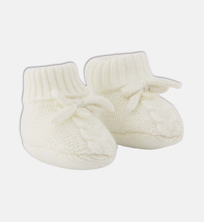 حذاء مفتوح صوف بتفاصيل عقدة