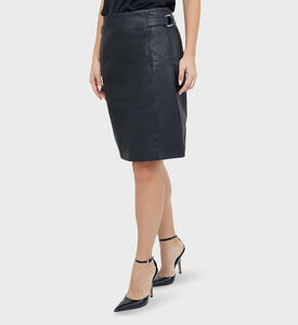 Selena Mid-length Leather Skirt