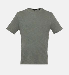 تيشيرت غير رسمي بياقة بشكل في