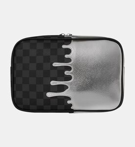 Sprayground Silver Side Drip Utility Pouch, Packshot View