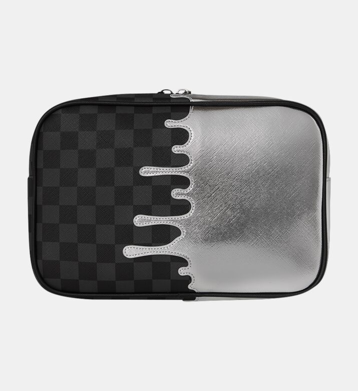 Sprayground Silver Side Drip Utility Pouch, Packshot View
