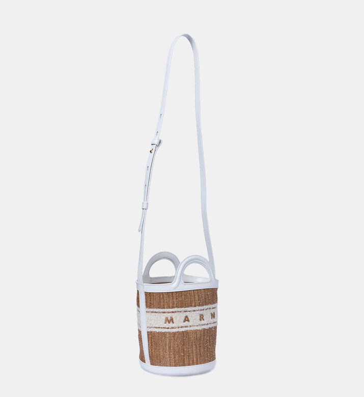 Tropicalia Tufted Logo Small Bucket Bag