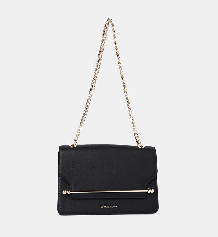 East West Leather Shoulder Bag